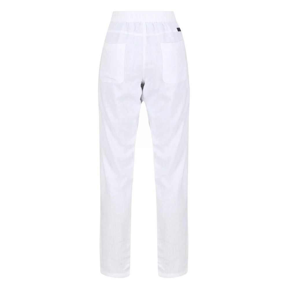 Regatta Womens/Ladies Maida Linen Trousers (White)