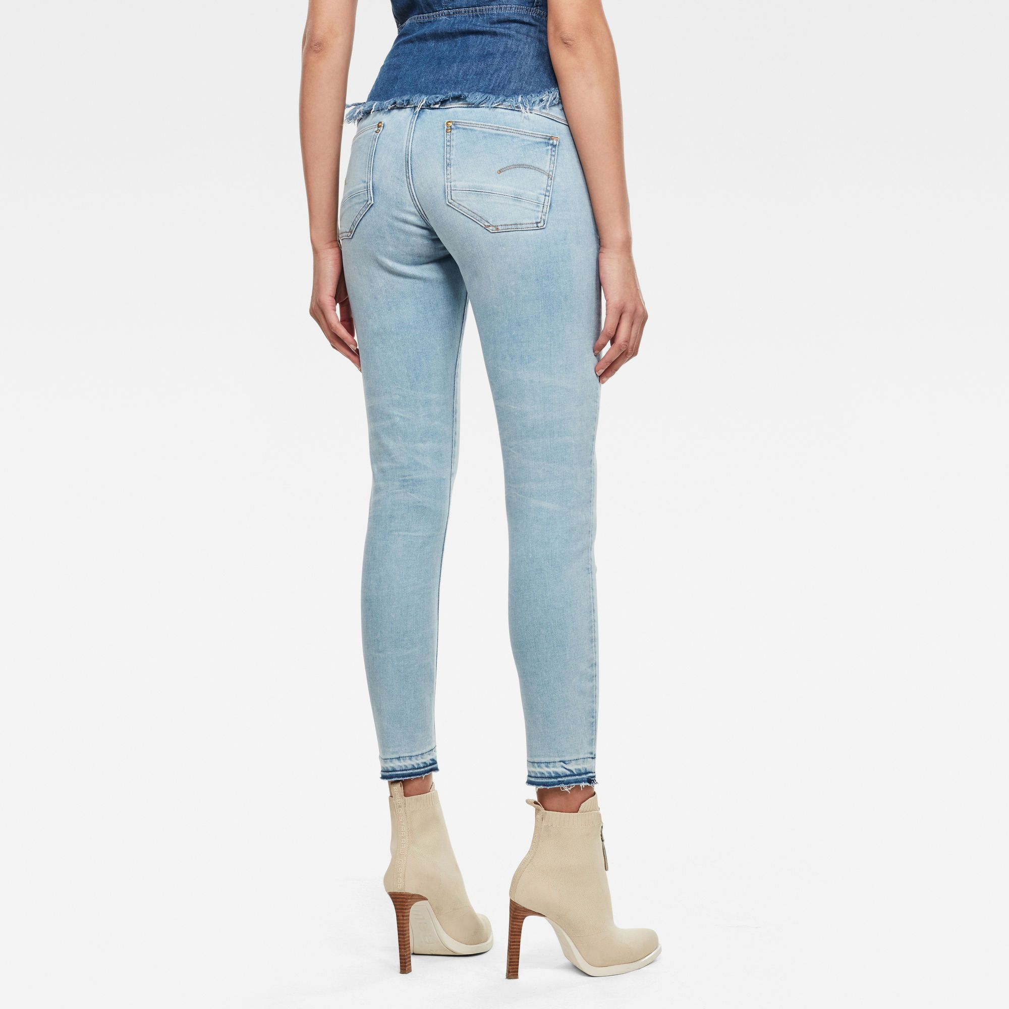 G-Star RAW Lynn Mid Skinny Ripped Edge 