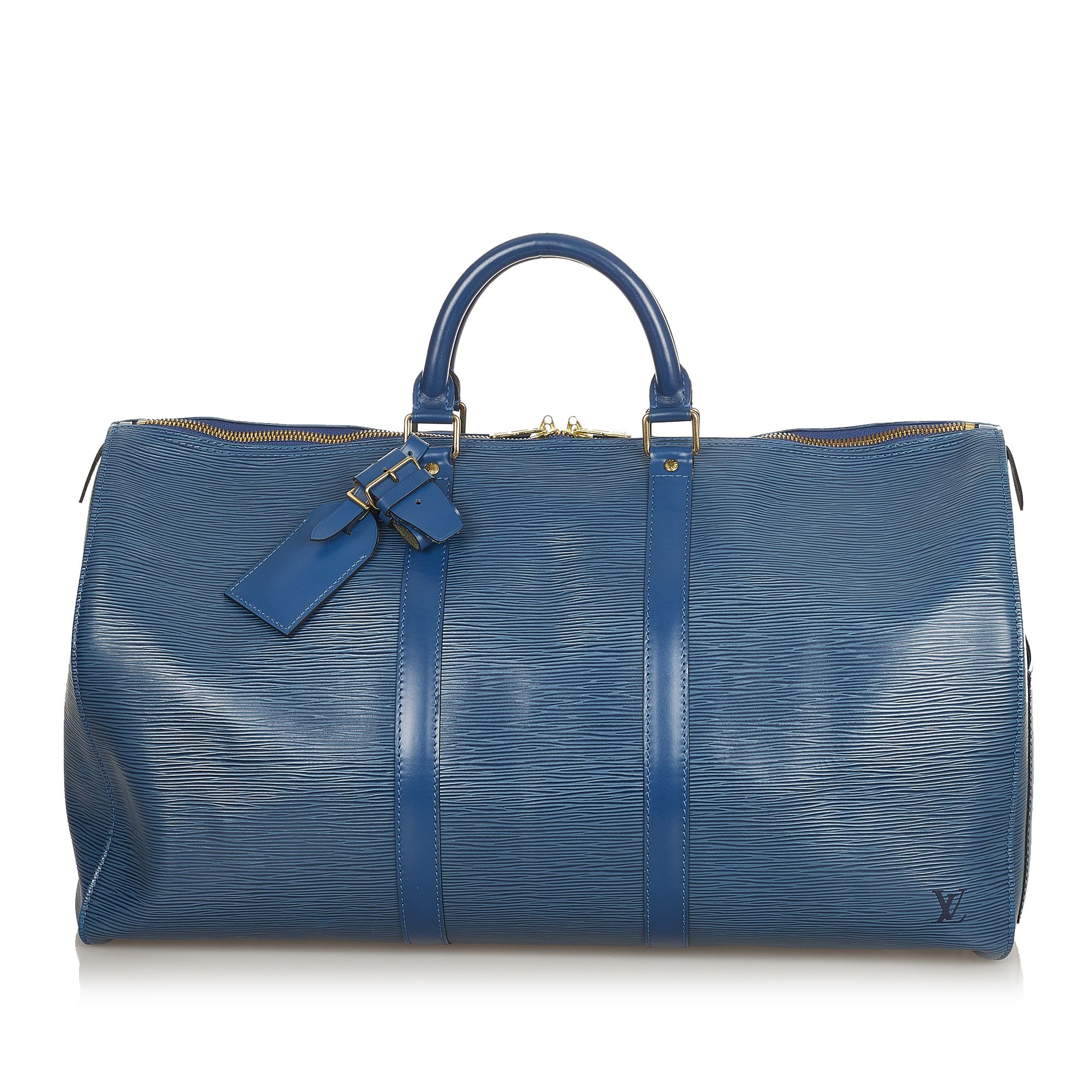 Vintage Louis Vuitton Epi Keepall 50 Blue