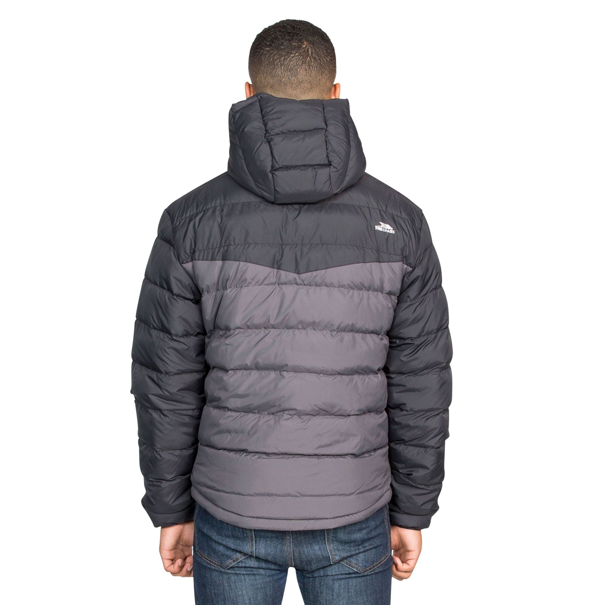 Shell: 100% Polyester, Lining: 100% Polyester, Filling: 100% Polyester. Water-resistant. Wind-resistant. Padded. Quilted jacket grown on hood. 2 pockets. Contrast zip. Elasticated rounded dip at back.