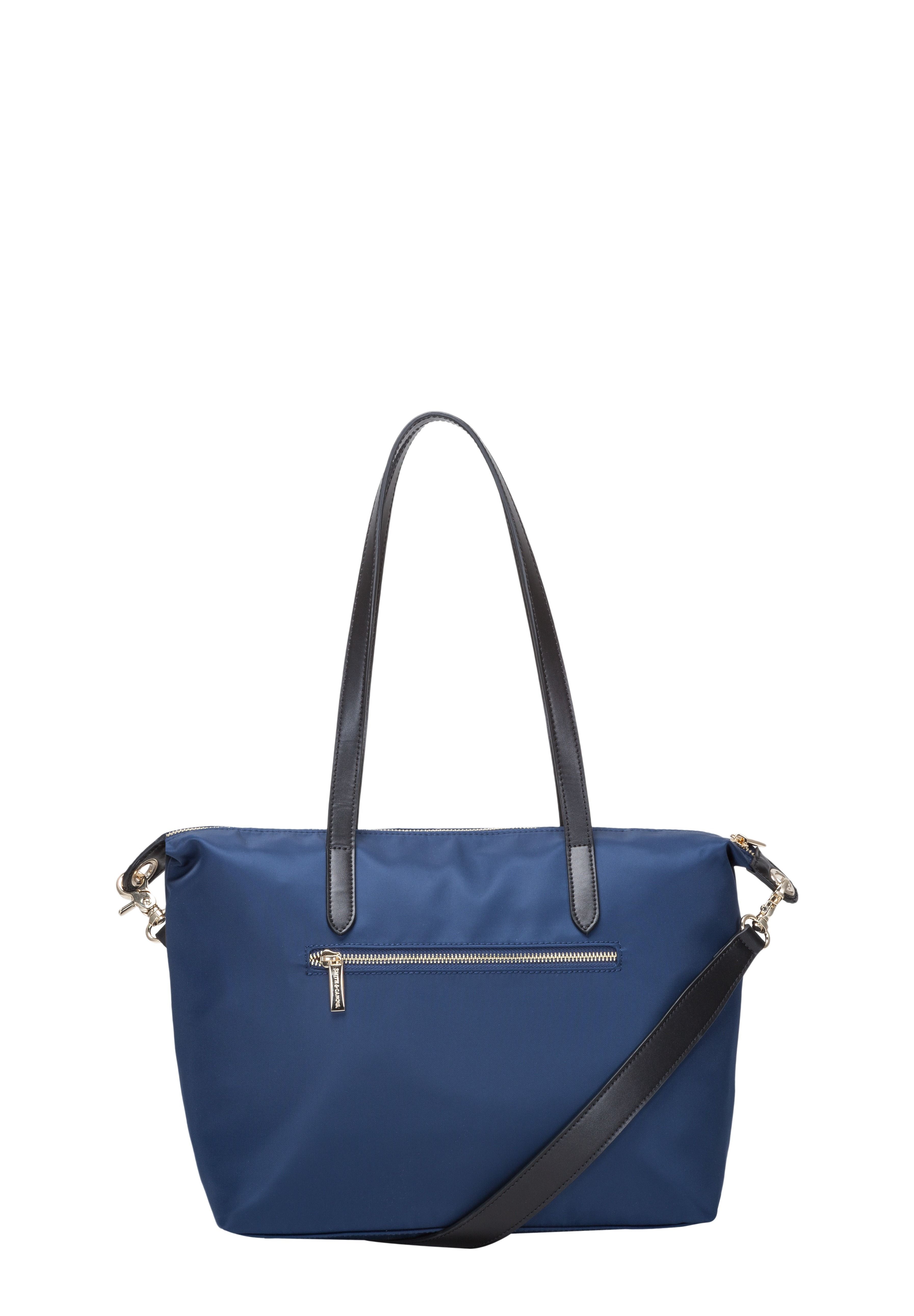 NYLON ZIP TOP TOTE BAG
