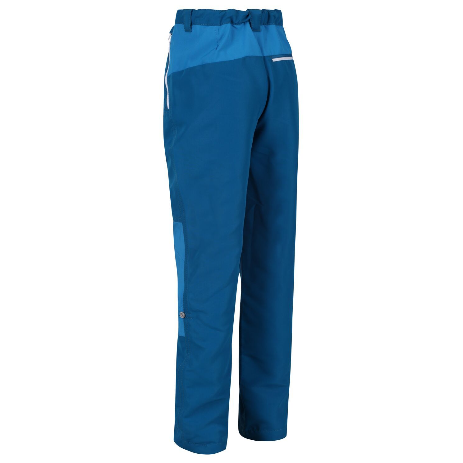 Material: 100% polyester. 100% lightweight polyamide fabric. Stretch fabric inserts. Durable water repellent finish. UV Protection (UPF) of 40+. Quick drying. Crease resistant. Part-elasticated waist with button adjustment system. Multi pocketed with front and rear zipped pockets. Convert from trouser to capri. Reflective trim. Waist sizes to fit: (3-4 Yrs): 53-54cm, (5-6 Yrs): 55-57cm, (7-8 Yrs): 58-60cm, (9-10 Yrs): 61-64cm, (11-12 Yrs): 65-66cm, (13 Yrs): 69cm, (14 Yrs): 73cm, (15-16 Yrs): 76-79cm.