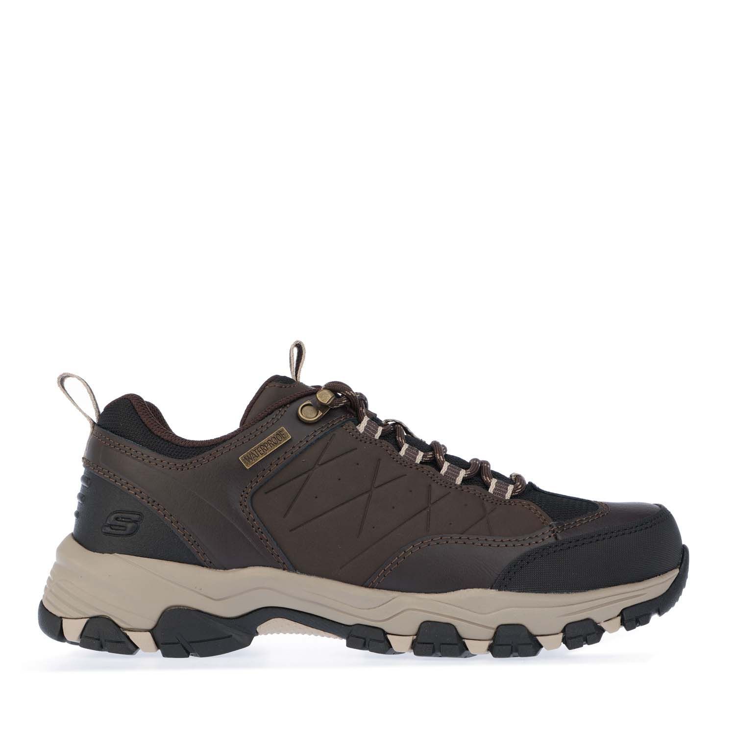 Mens Skechers Selmen Helson Trail Shoes In Chocolate 9417