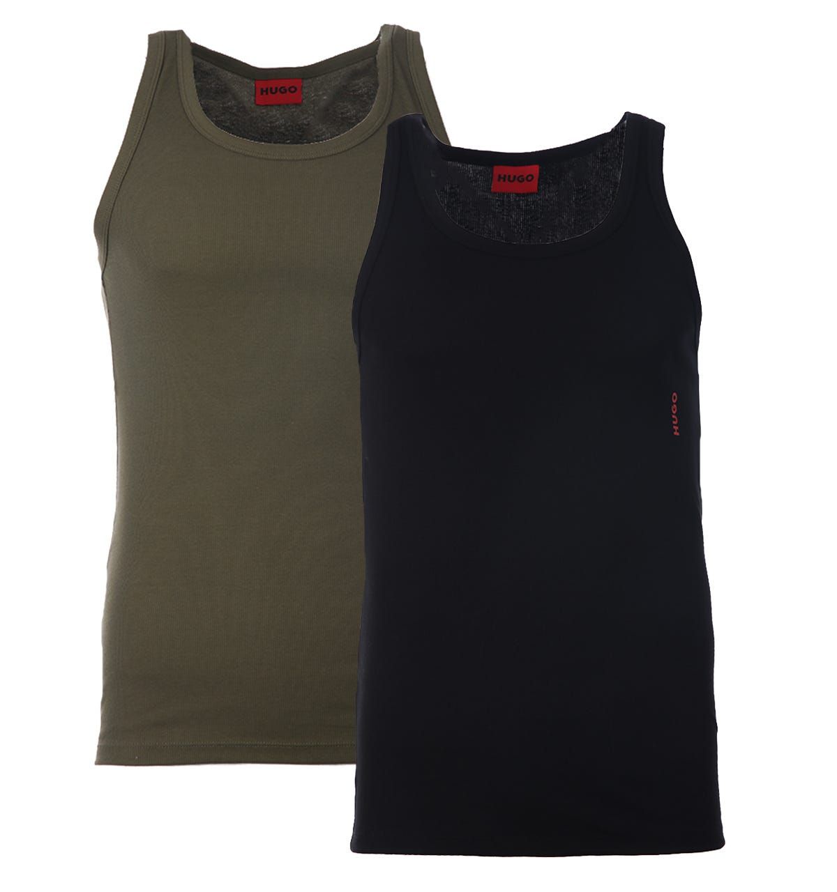 An essential for your wardrobe, this two-pack of vests from HUGO offers unmatched comfort that'll see you through the day. The slim fitting hugs the body, so it can be easily hidden underneath a shirt for that extra layer of warmth. Crafted from stretch cotton with a ribbed construction for optimum movement and breathability. Finished with signature HUGO branding. Two Pack, Slim Fit , Stretch Cotton, Ribbed Construction , Round Neckline, HUGO Branding . Composition & Care:95% Cotton 5% Elastane, Machine Wash.