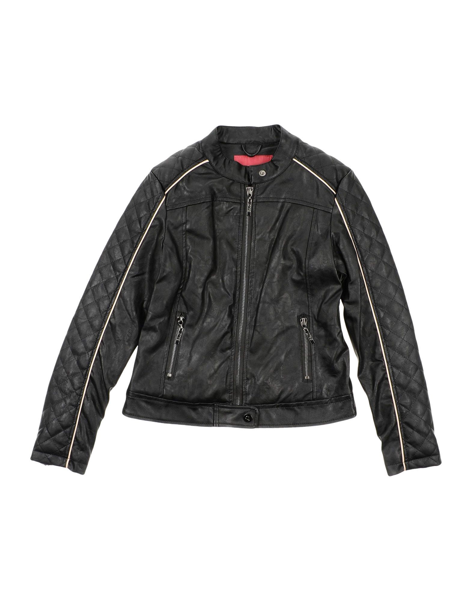 faux leather, quilted, no appliqu�s, solid colour, single-breasted , zip, mandarin collar, multipockets, pocket with zip, long sleeves, zipped cuffs, padded inner, wash at 30� c, do not dry clean, do not iron, do not bleach, do not tumble dry, biker style, small sized