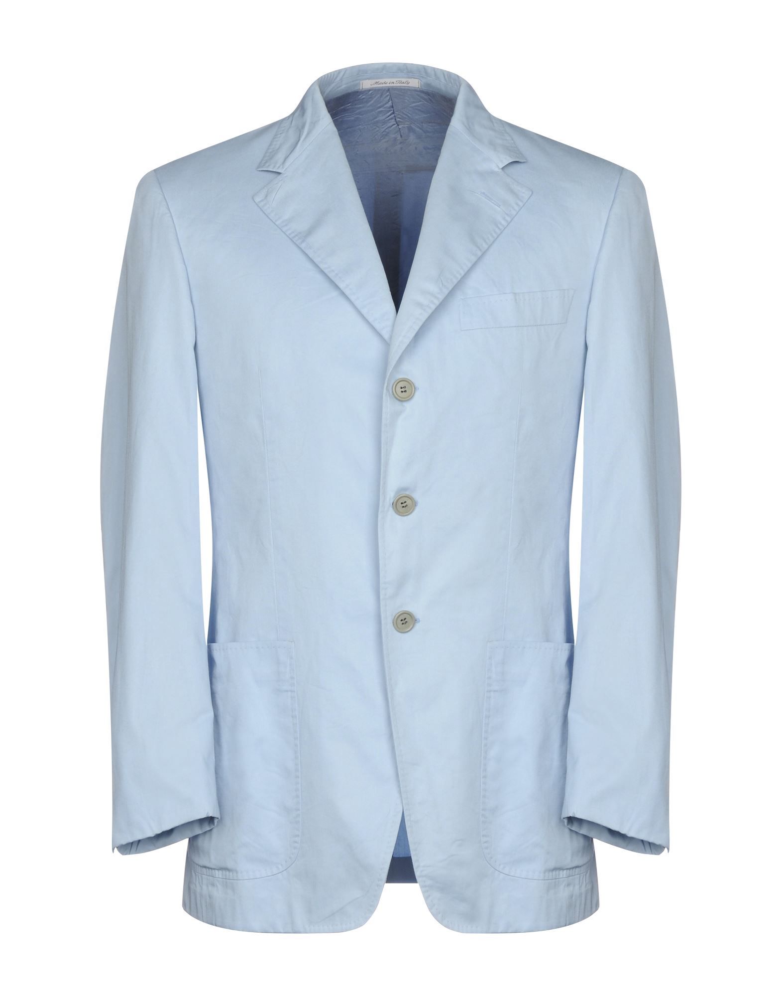 Pierre Cardin Man Suit jackets Sky blue Cotton