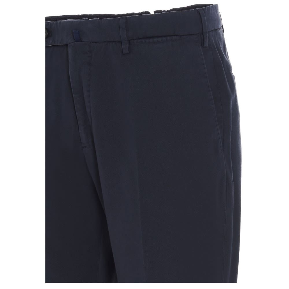 Incotex cotton trousers with button and zip fastening.