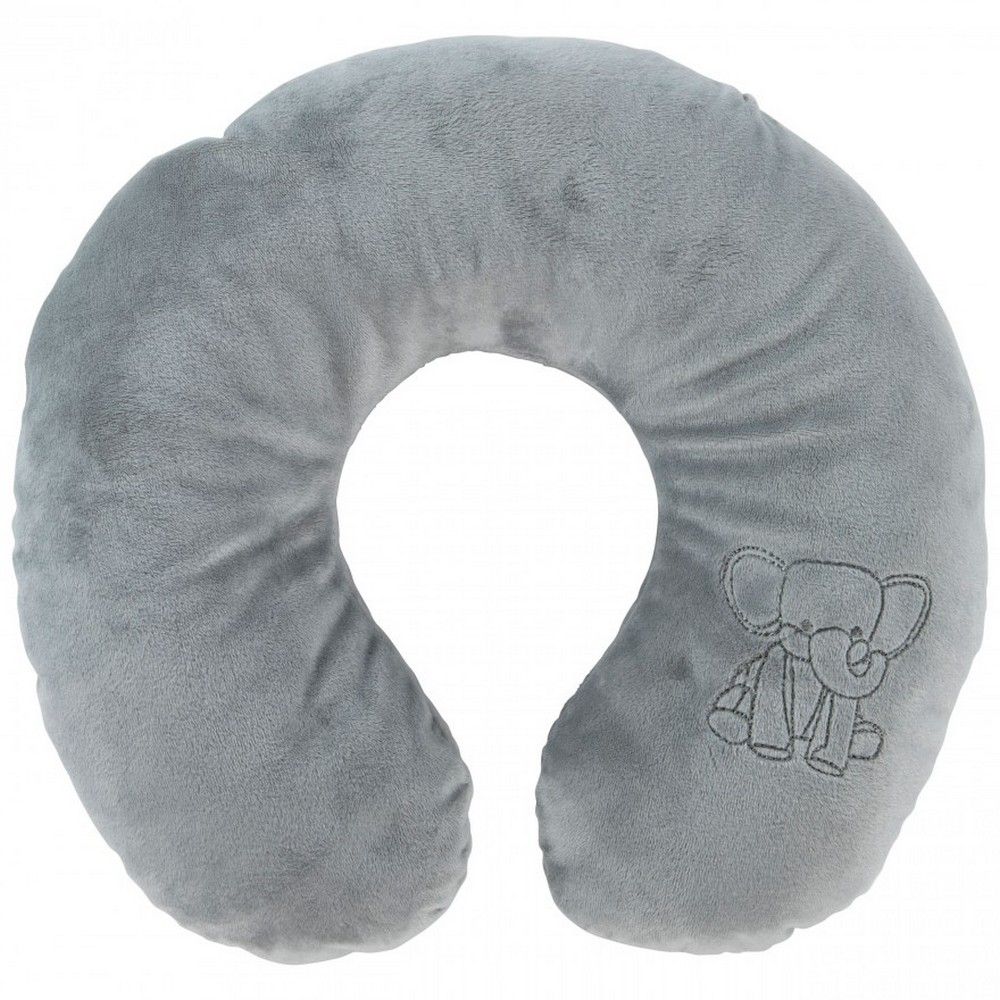 This cosy convertible best friend transforms into a U-shaped neck cushion that kids will love. Irresistibly soft and filled with microbeads that adapt to body movement. Designed with comfort and happiness in mind. 100% Polyester. Sizes: Elephant 30cm, U-pillow 36x30cm. Machine Washable.