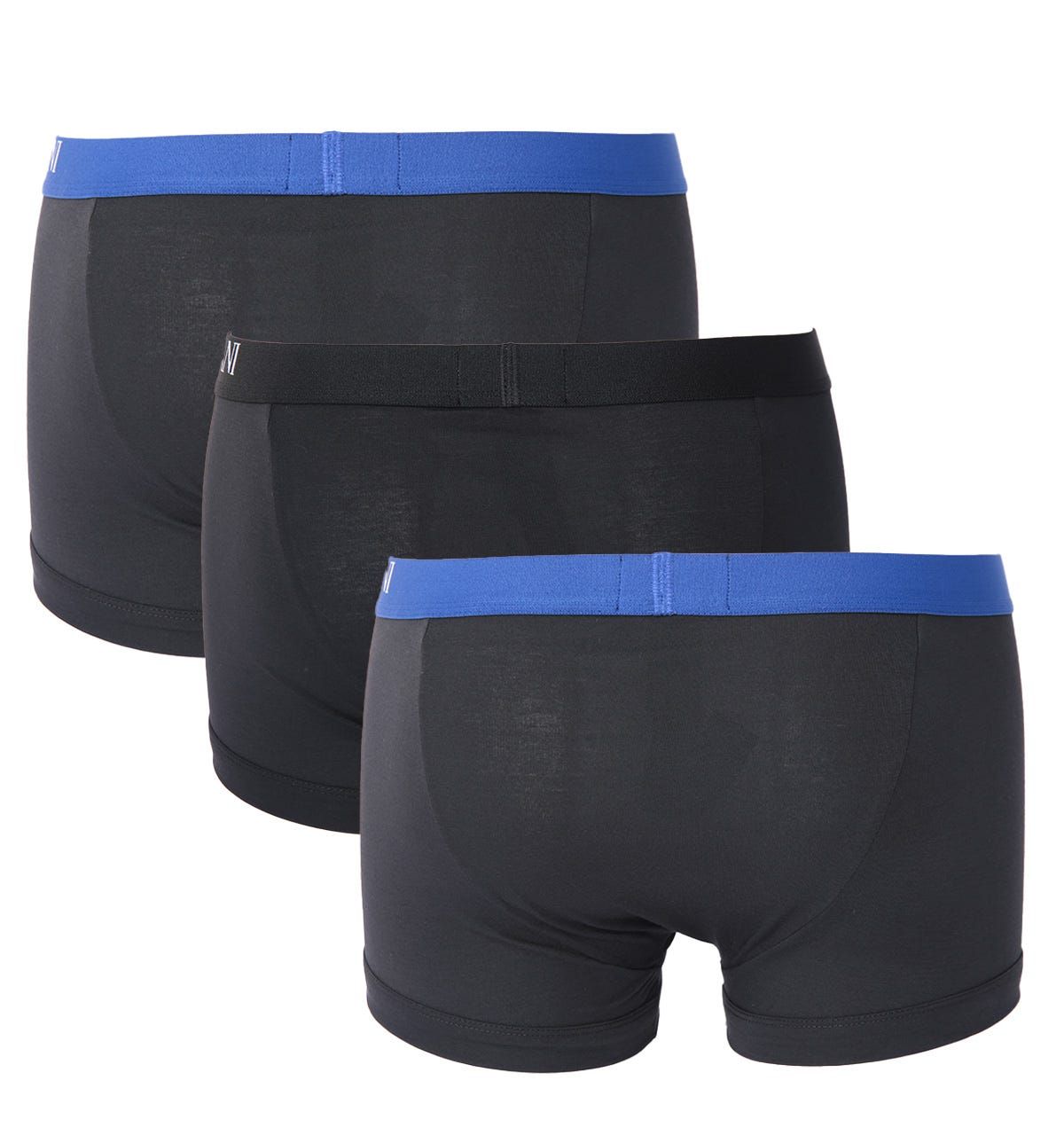 Elevate your everyday essentials this season with Emporio Armani Loungewear. This three-pack of boxer trunks is crafted from innovative soft touch eco fibre, ensuring day-long comfort with maximum ease of movement and breathability. Each pair is finished with Emporio Armani branding at the elasticated waistband.Three Pack, Soft Touch Eco Fibre, Box Packaging, 95% Recycled Polyester & 5% Elastane, Emporio Armani Branding.