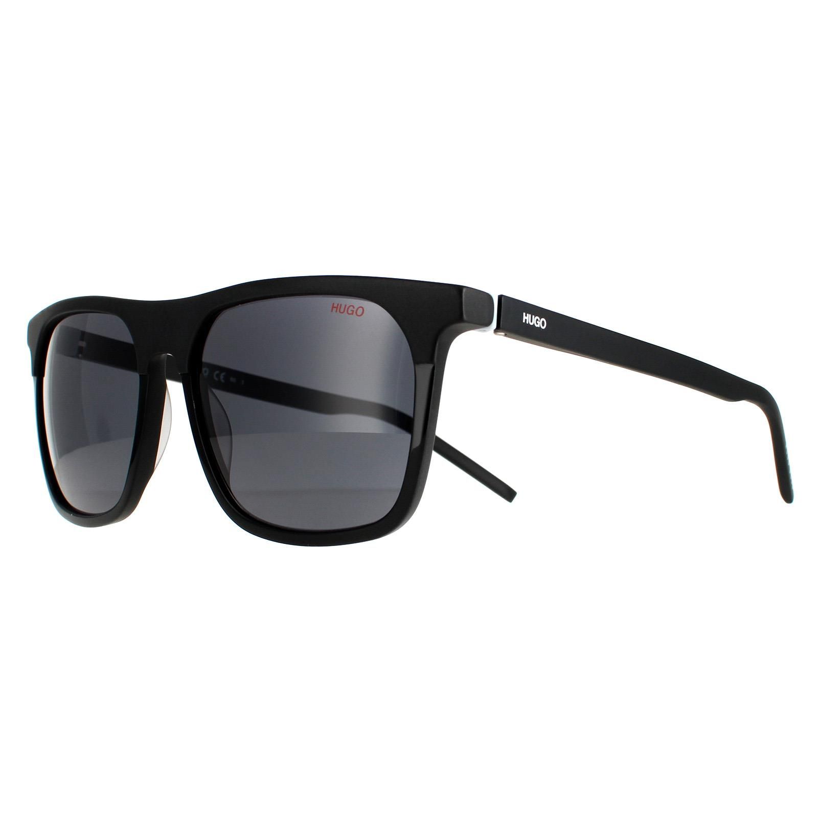 Hugo by Hugo Boss Rectangle Mens Matte Black Grey Blue HG 1086/S  Hugo by Hugo Boss are a simple square style made from lightweight acetate. The slim temples are finished with the Hugo logo for brand authenticity.