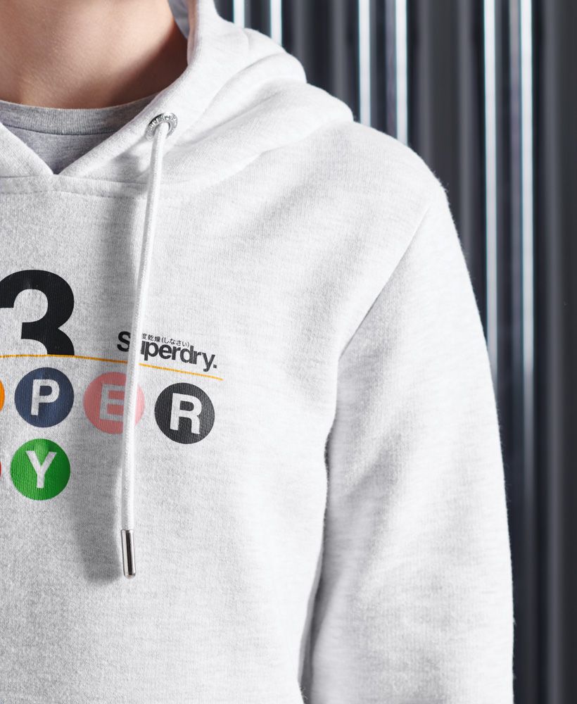 Get a cozy hoodie with an energized look. The Core Logo Transit Hoodie has a slim fit to hug your figure and features each colour available features a unique design.Slim fit – designed to fit closer to the body for a more tailored lookDrawstring hoodRibbed cuffs and hemFront pouch pocketFleece liningPrinted graphics