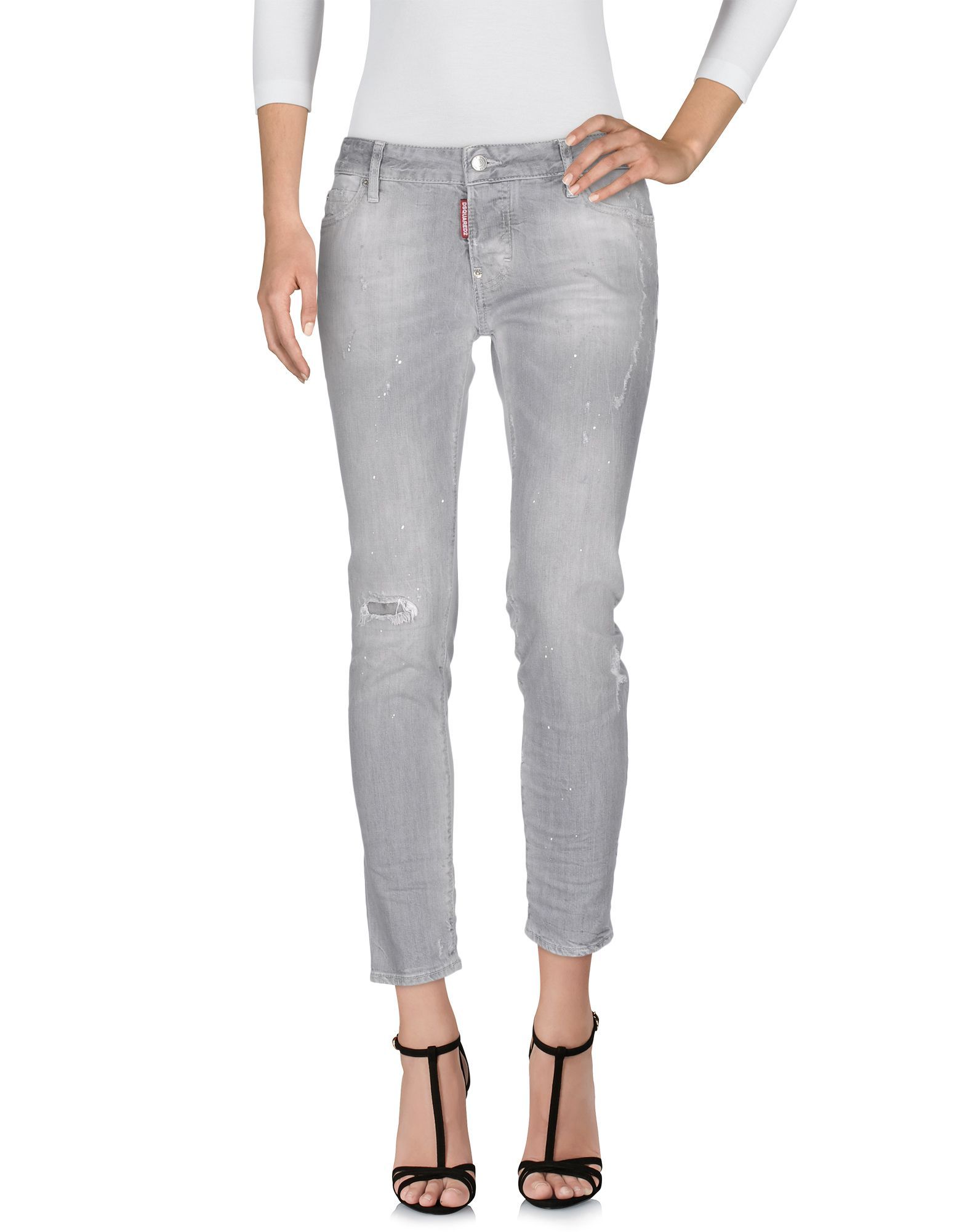 Dsquared2 Grey Cotton Jeans