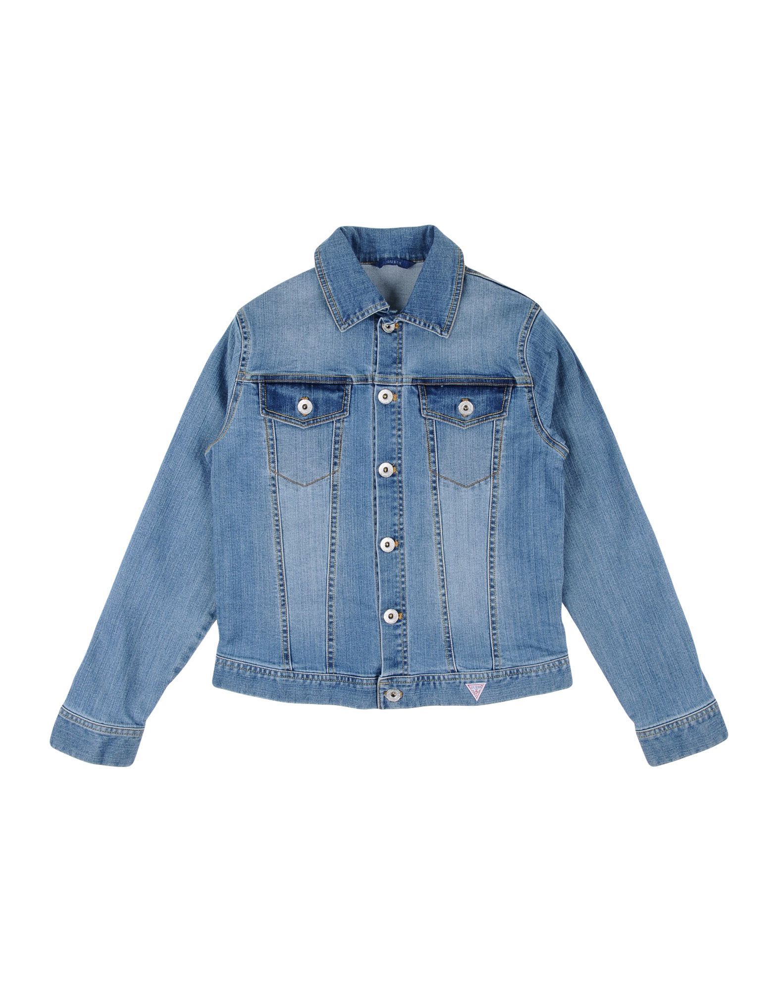 denim, logo, solid colour, dark wash, long sleeves, classic neckline, buttoned cuffs, single-breasted , front closure, button closing, multipockets, stretch, wash at 30� c, do not dry clean, iron at 110� c max, do not bleach, do not tumble dry