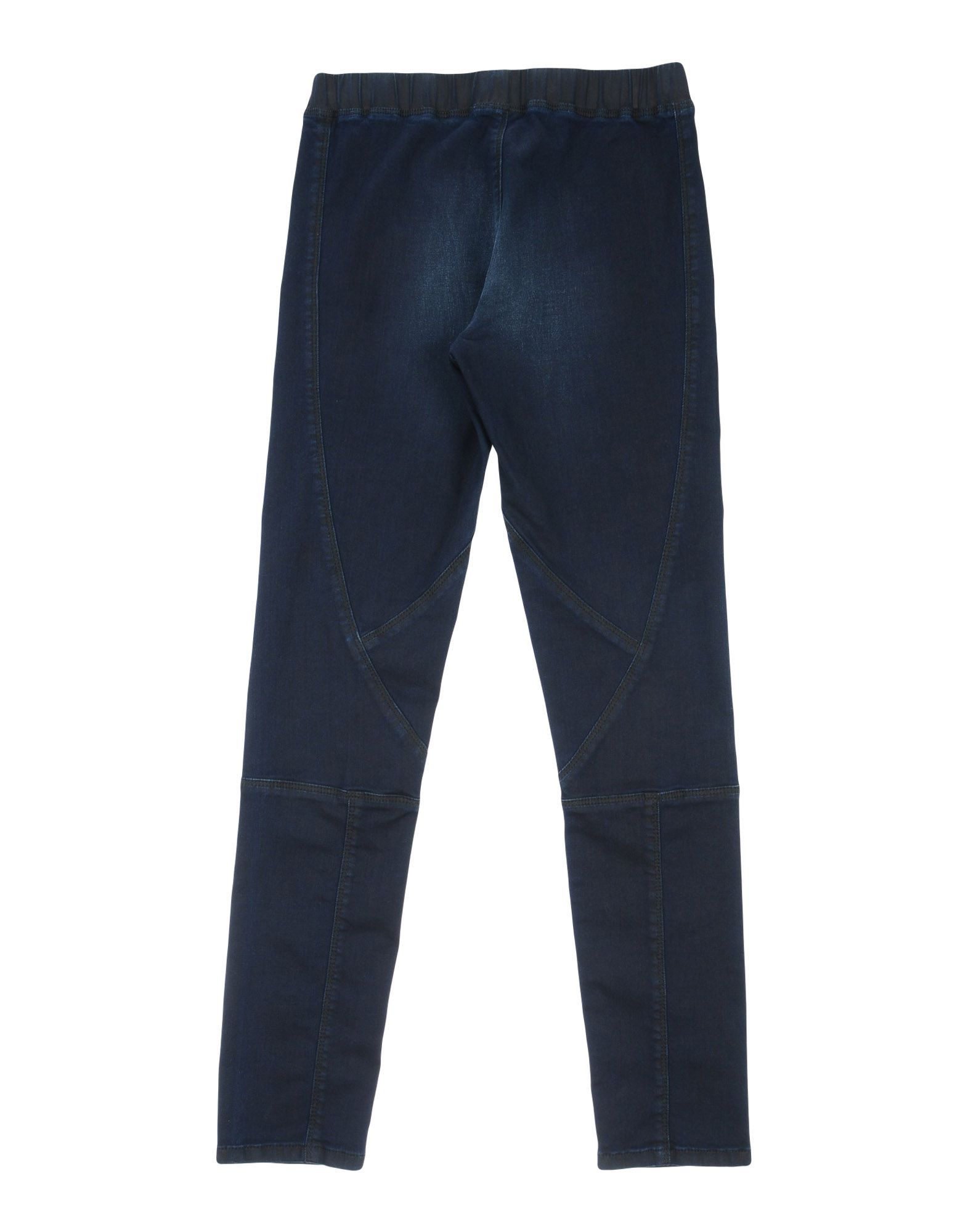 denim, coated effect, logo, faded, solid colour, dark wash, mid rise, elasticised waist, no pockets, wash at 30� c, do not dry clean, iron at 110� c max, do not bleach, do not tumble dry, straight-leg pants