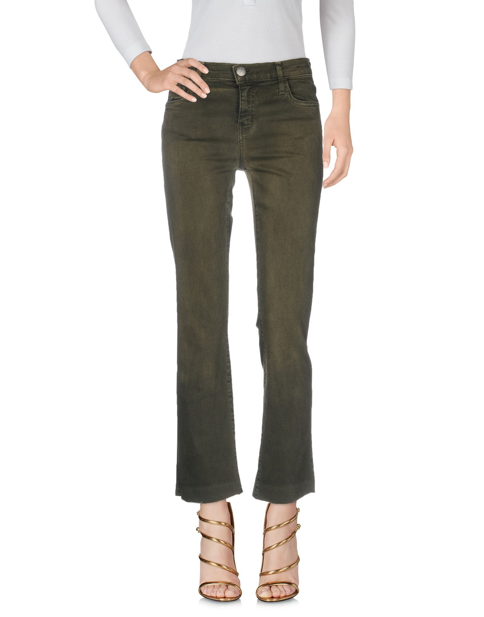 Current/Elliott Military Green Denim Jeans