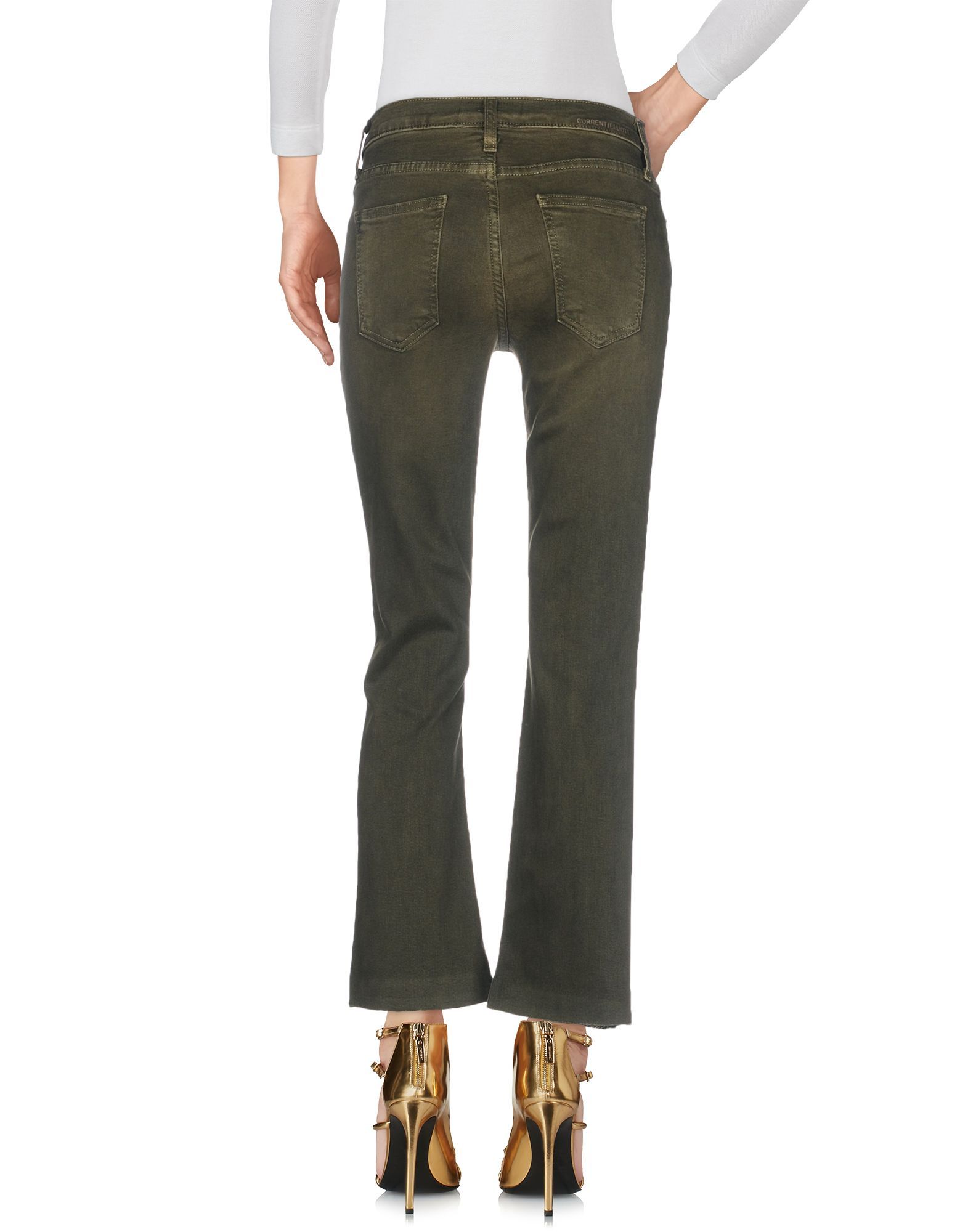 Current/Elliott Military Green Denim Jeans