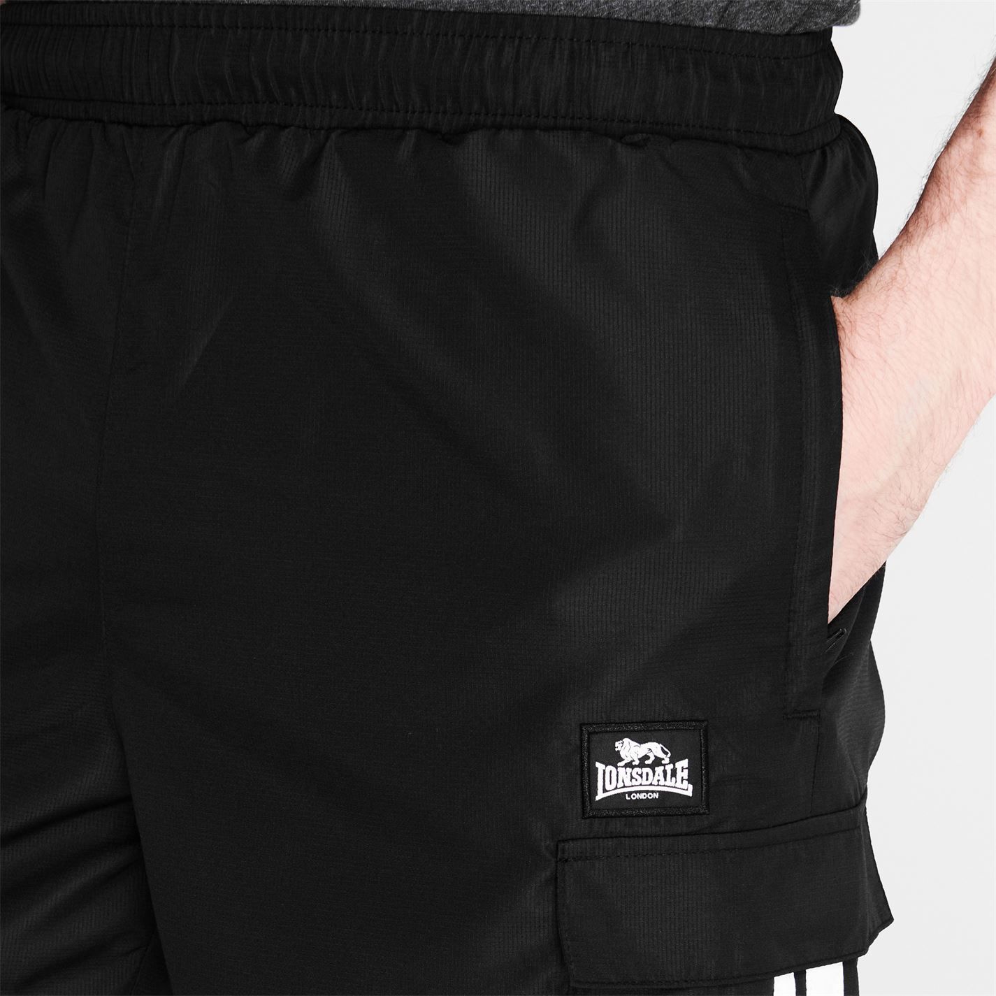 Lonsdale Mens Cargo Shorts Comfortable Fit Lightweight Mesh Lining ...