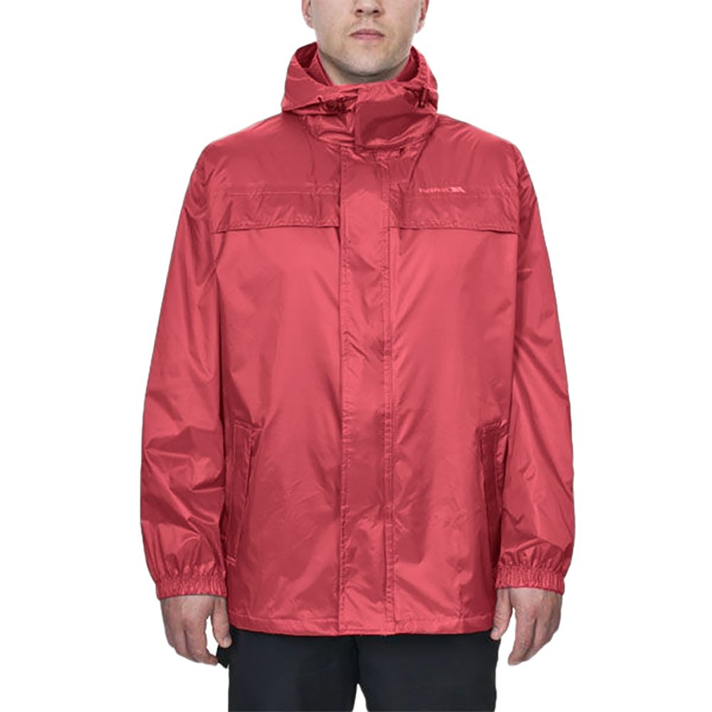 Waterproof 3000mm. Breathable 3000mvp. Packs away into mesh pouch. Adjustable concealed hood. 2 Welt pockets. Shell: 100% Polyamide PU Coating.