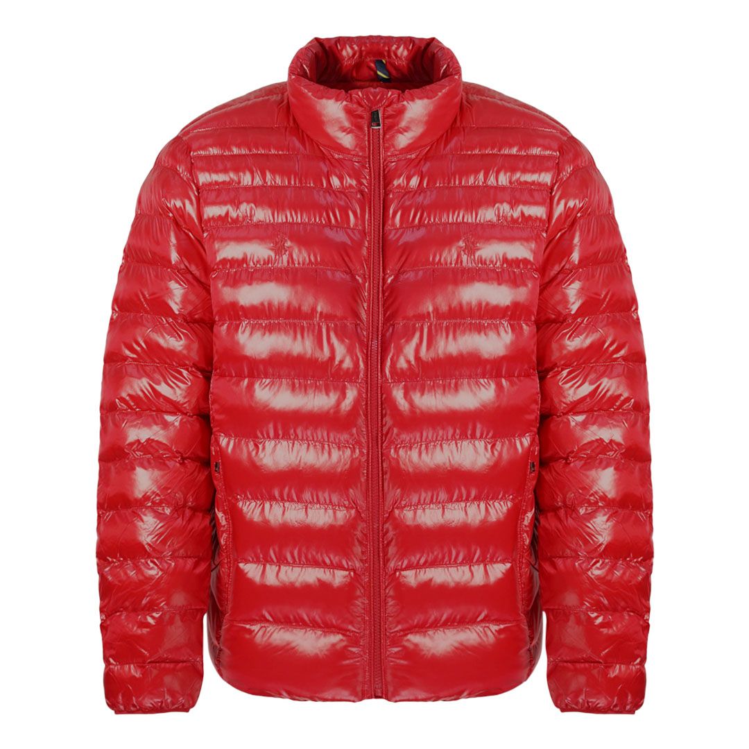 Polo Ralph Lauren Quilted Zip-Up Glossy Red Jacket
