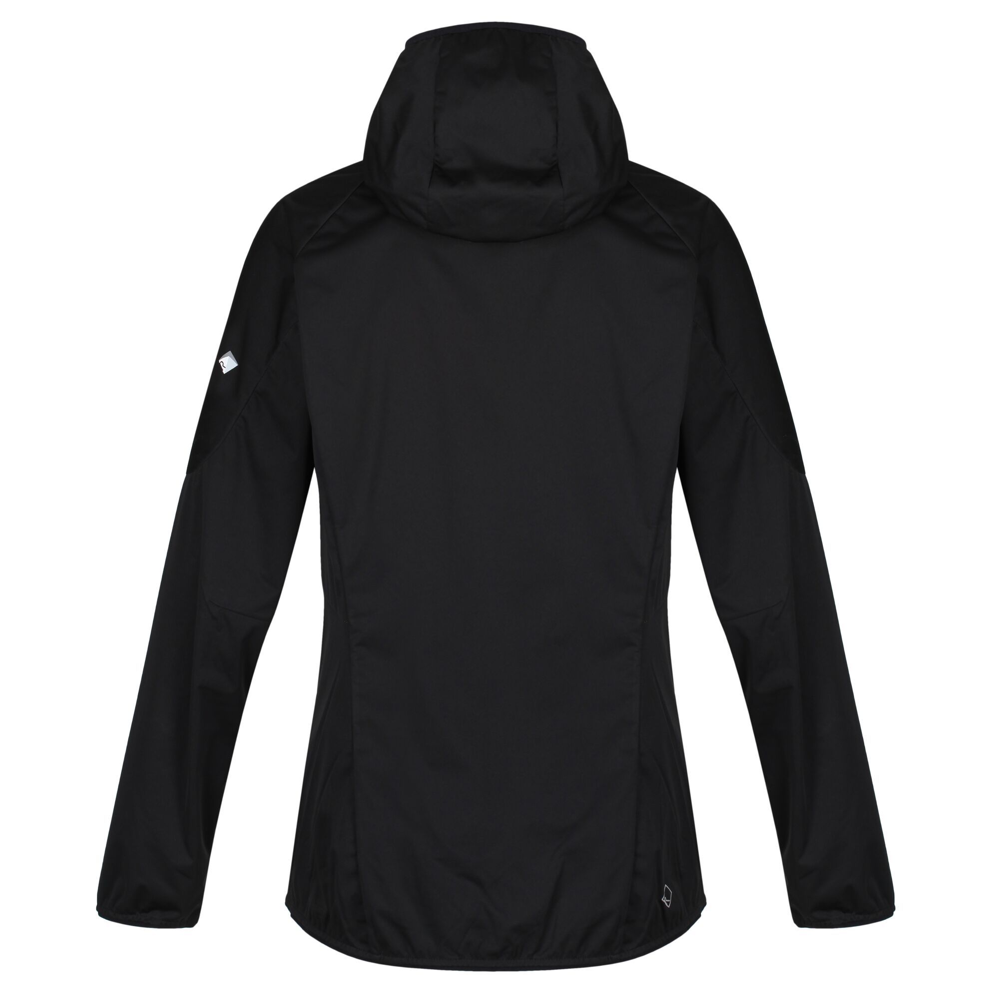 Material: 100% polyester. Waterproof and windproof membrane fabric. Durable water repellent finish. Grown on hood. Inner zip guard. Articulated sleeves for enhanced range of movement. 2 zipped lower pockets. Mesh lined pockets for breathability. Stretch binding to hood opening, cuffs and hem.