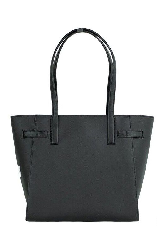 Michael Kors Women's Carmen Large Black Saffiano Leather North South Tote Handbag