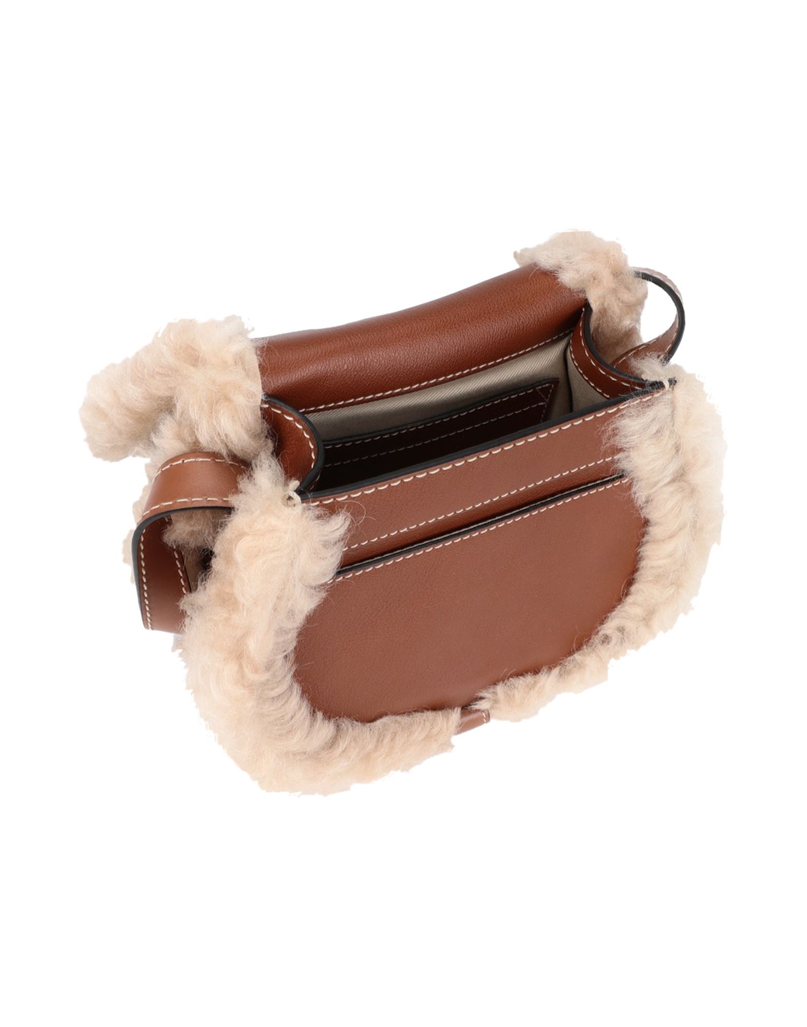solid colour, mini, stitching , adjustable shoulder straps, leather lining, contains non-textile parts of animal origin