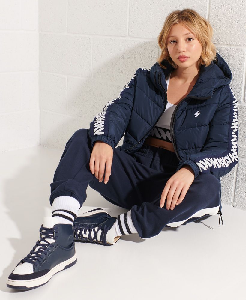 Sudadera Con Capucha Superdry Logo Crop Para Mujer Puerto Rico