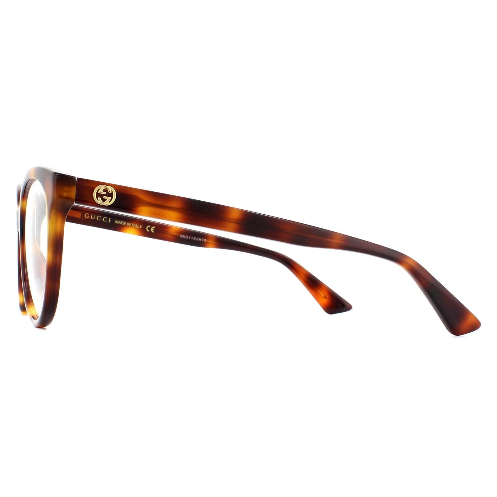 Gucci Glasses Frames Gg0329o 002 Light Havana Women