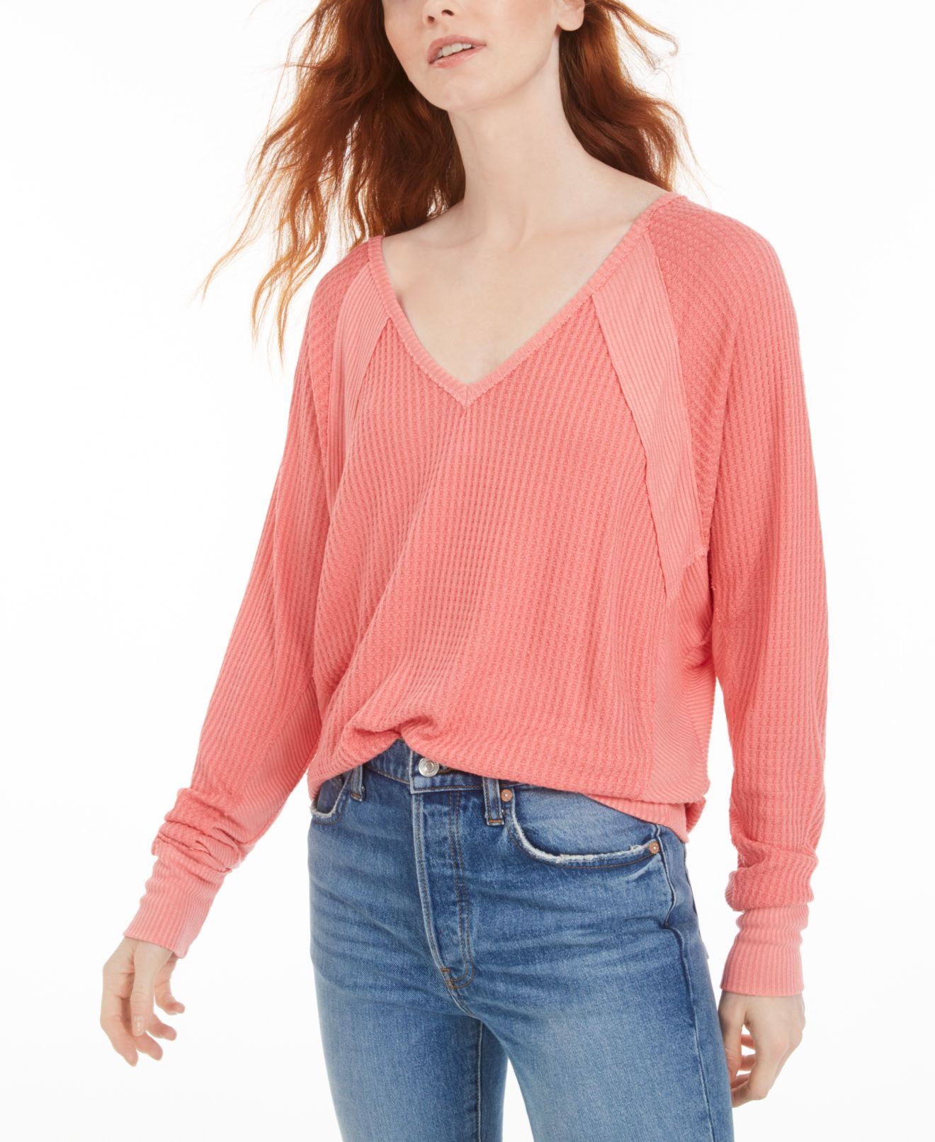 Color: Pinks Size Type: Regular Size (Women's): M Sleeve Length: Long Sleeve Type: Blouse Style: Basic Neckline: V-Neck Pattern: Solid Theme: Classic Material: Rayon