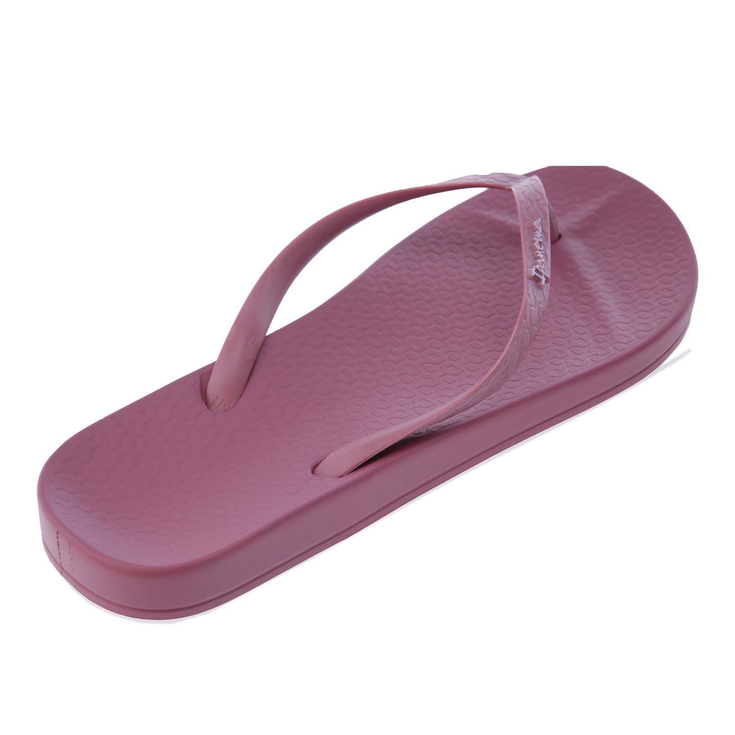 Womens Ipanema Anatomica Colours Flip Flops in berry.- Synthetic upper.- Slip-on design.- V-shaped straps.- Logo detail.- Toe post.- Anatomic footbed.  - Rubber sole.- Synthetic upper  lining and sole.- Ref: 8259122651