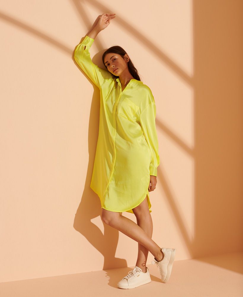 Super Eight Silk Swing Shirt Dress main image 0