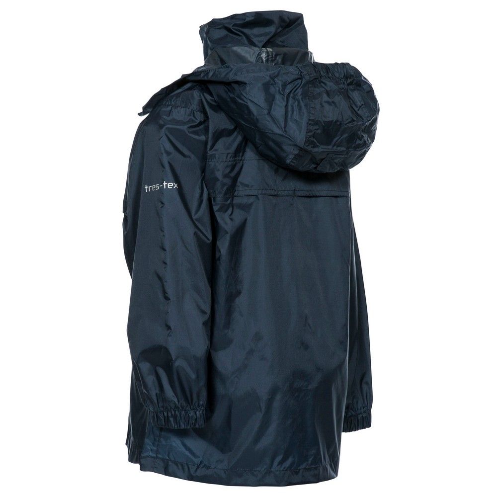 Waterproof 3000mm. Breathable 3000mvp. Jacket packs into pouch. Full elasticated cuffs. Adjustable concealed hood. Windproof. 100% Polyamide PU Coating.