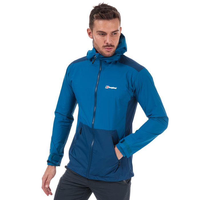Mens Berghaus Deluge Pro 2.0 Waterproof Hooded Jacket in Blue.<BR><BR>- 2 layer Hydroshell® waterproof fabric.<BR>- Adjustable hood helps maintain a secure fit and protects from the elements.<BR>- Full zip fastening.<BR>- Hook and loop adjustable cuffs.<BR>- Slanted zip pockets to front.<BR>- Drawcord adjustable hem.<BR>- Branding to chest.<BR>- Shoulder to hem 27in approximately.<BR>- 100% Polyamide shell with polyurethane coating. Machine Washable.<BR>- Ref: 4A000807BX3<BR><BR> Measurements are intended for guidance only.