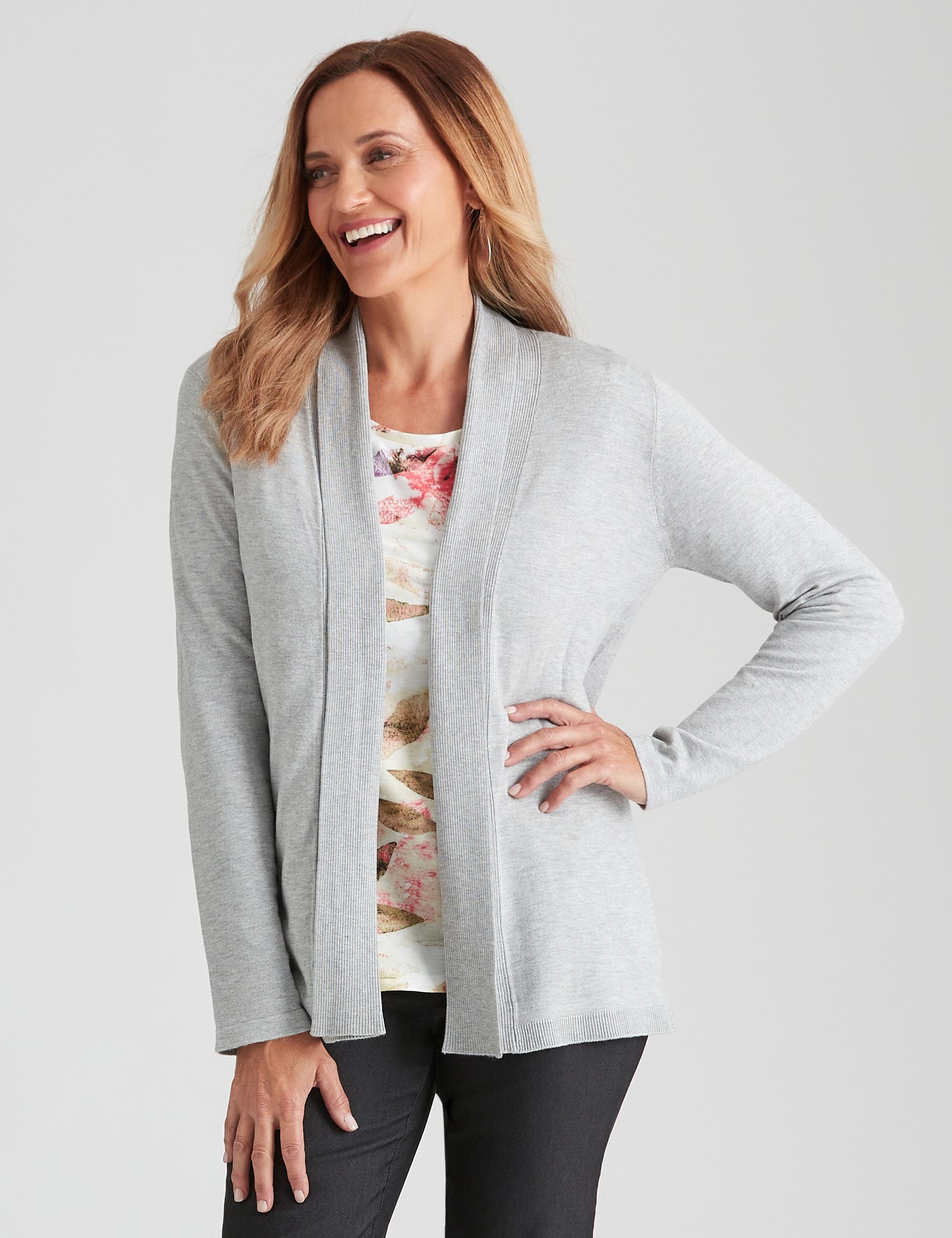 Womens Millers Long Sleeve Edge To Edge Cardigan