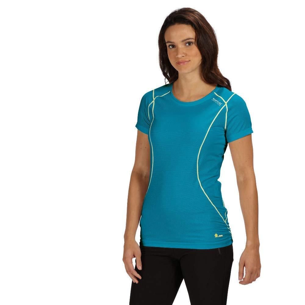95% polyester, 5% Elastane. Quick dry Mesh fabric. Good wicking performance. Ideal for the gym.