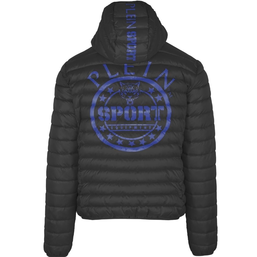 Plein Sport Padded Small Circular Logo Branded Black Jacket main image 0