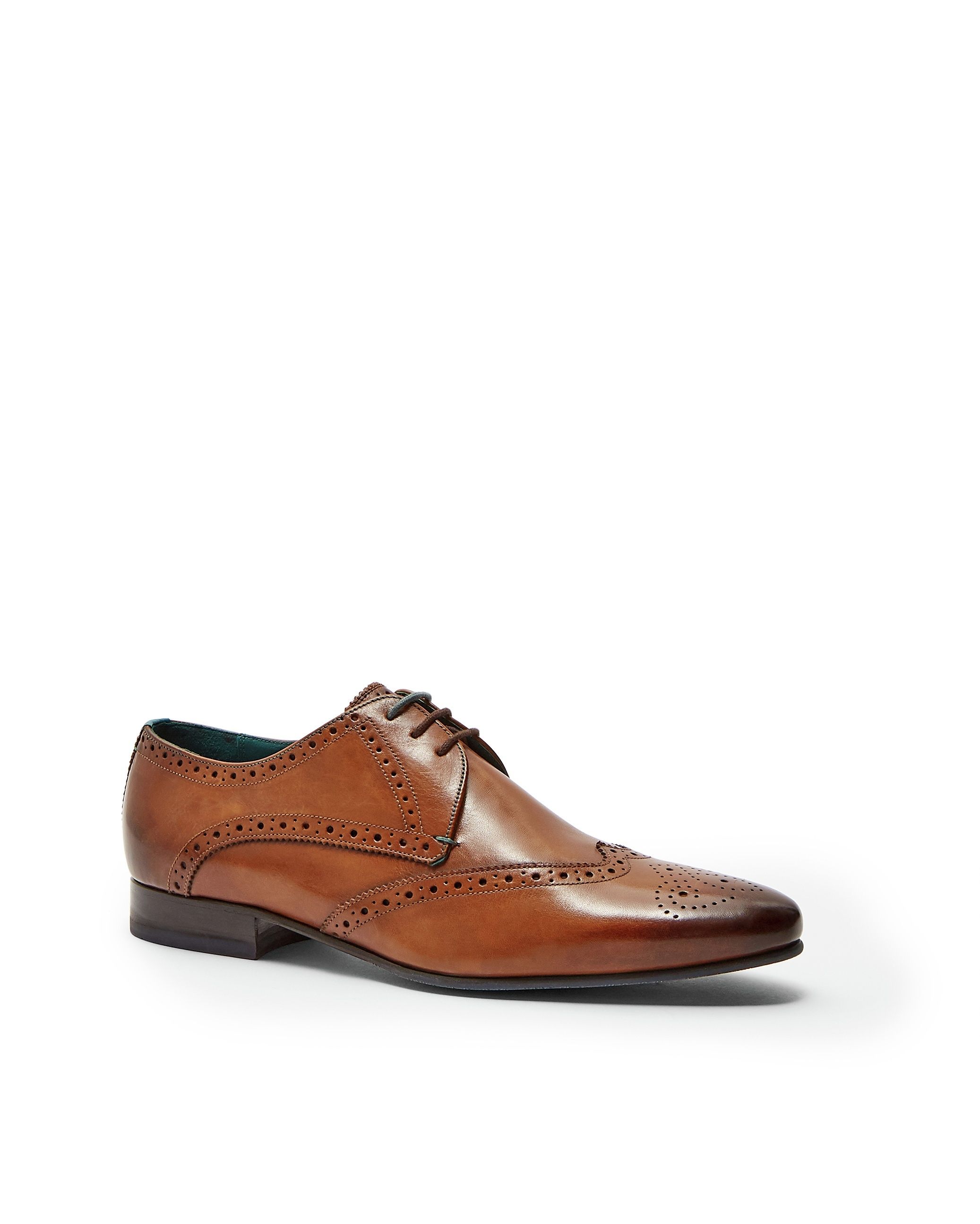 guri leather oxford brogue in tan