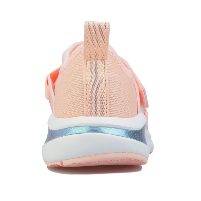 Children Girls adidas FortaRun X Trainers in coral.- Mesh upper.- Slip-on style with elastic straps.- Cloudfoam midsole with synthetic insert.- Sock-like fit.- Non-marking rubber outsole.- Textile upper  Textile lining  Synthetic sole.- Ref: FX6326C