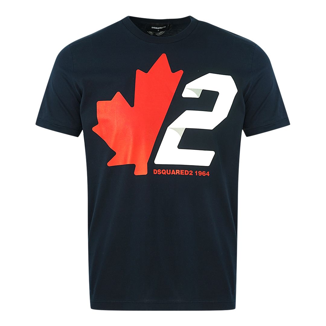 Dsquared2 Tennis Fit Maple Leaf Logo Blue T-Shirt. Dsquared2 Tennis Fit Maple Leaf Logo Blue Tee. Tennis Fit Style, Fits True To Size. 100% Cotton. Ribbed Crewneck, Branded Logo. S74GD0756 S22427 477