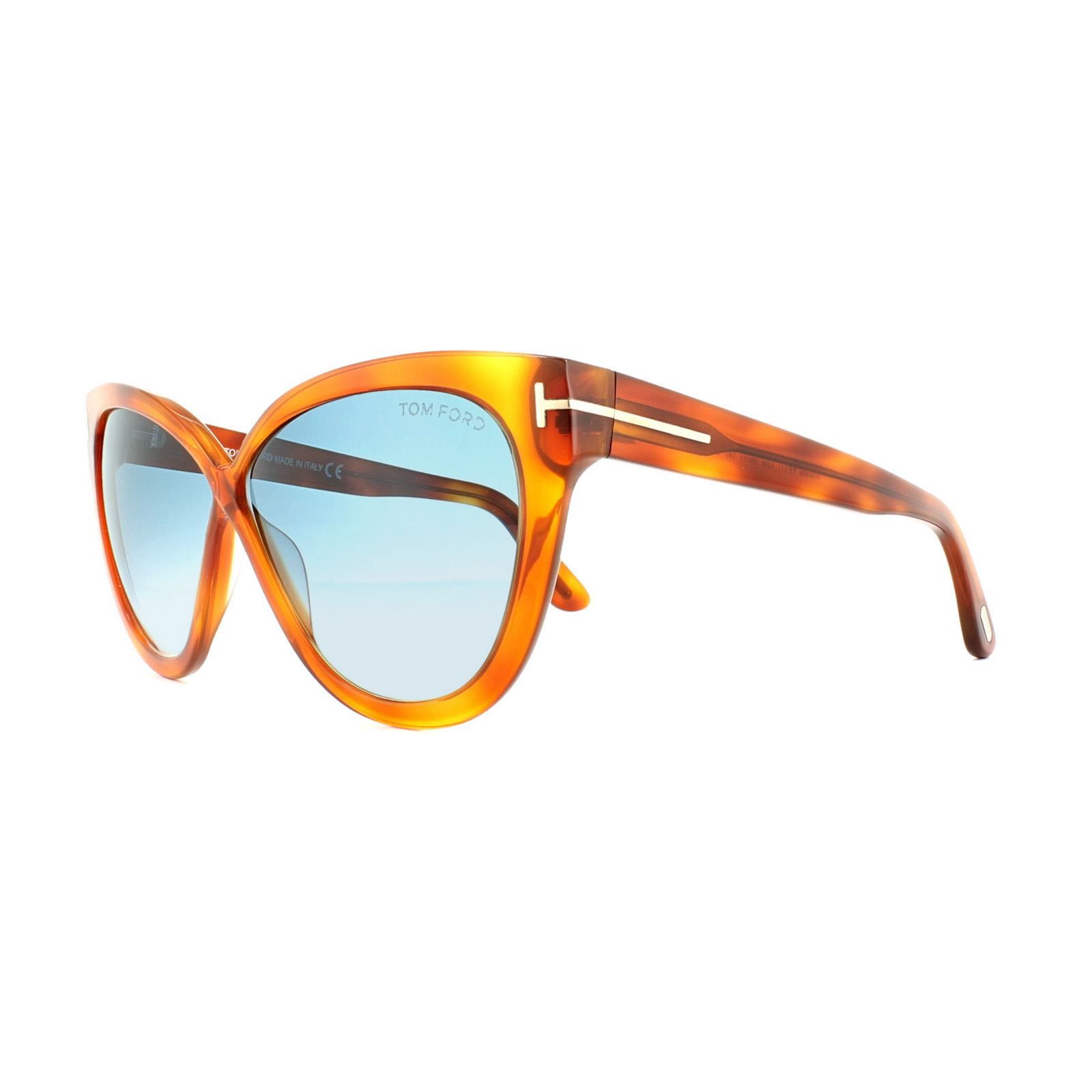Tom Ford Sunglasses 0511 Arabella 53W Blonde Havana Blue Gradient