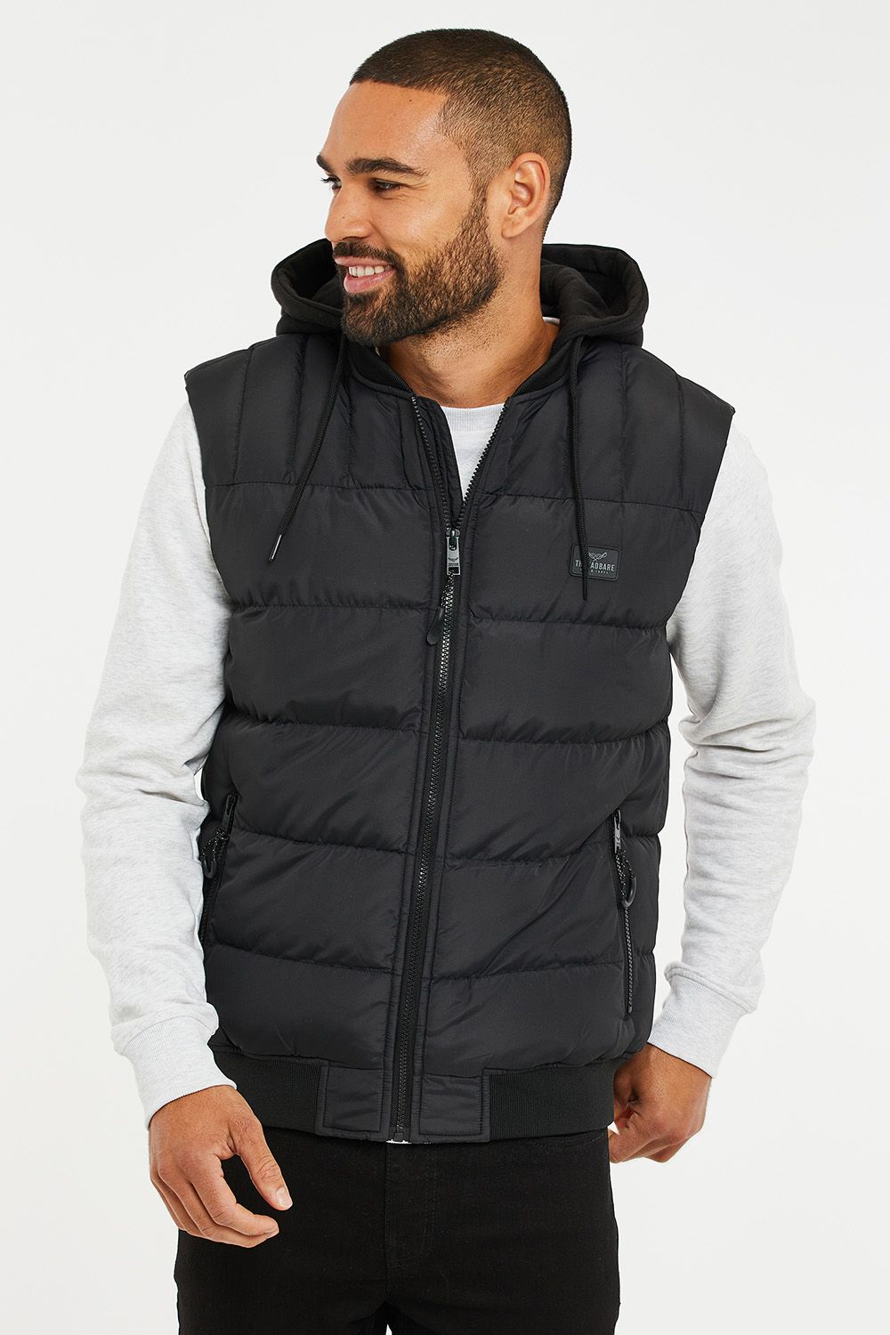 'Busby' Padded Gilet With Detachable Hood
