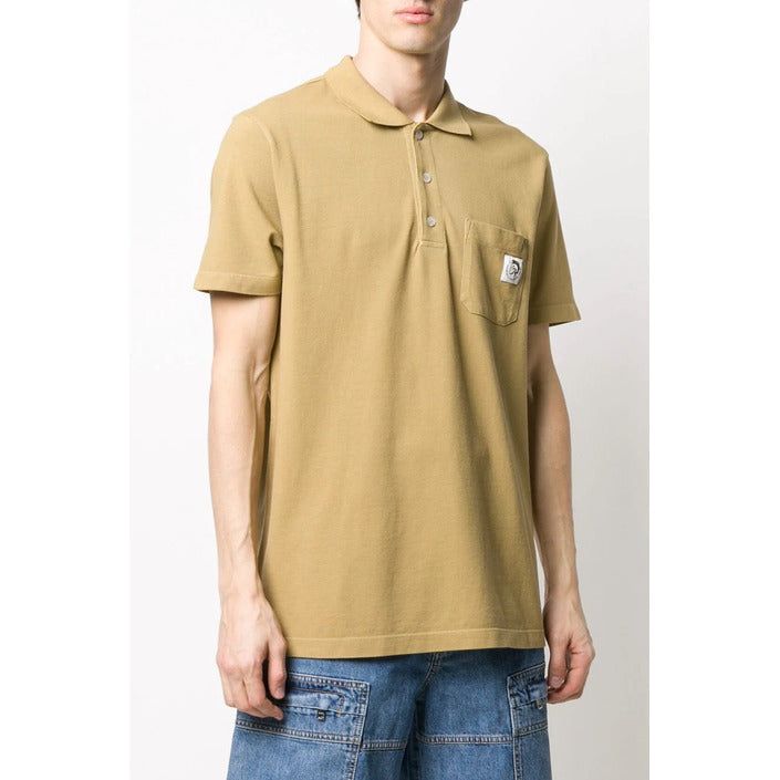 Brand: Diesel Gender: Men Type: Polo Season: Spring/Summer  PRODUCT DETAIL • Color: beige • Pattern: plain • Fastening: buttons • Sleeves: short • Collar: classic  COMPOSITION AND MATERIAL • Composition: -100% cotton  •  Washing: machine wash at 30°
