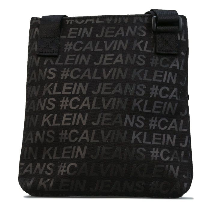 Mens Calvin Klein Sport Essential Cross Body Bag in black.<BR><BR>- All-over tonal Calvin Klein logo.<BR>- Adjustable strap.<BR>- Zip fastening compartments.<BR>- Calvin Klein branded logo patch to the front.<BR>- Branded zip pullers.<BR>- 100% Polyester.<BR>- Ref: K50K5055660GV