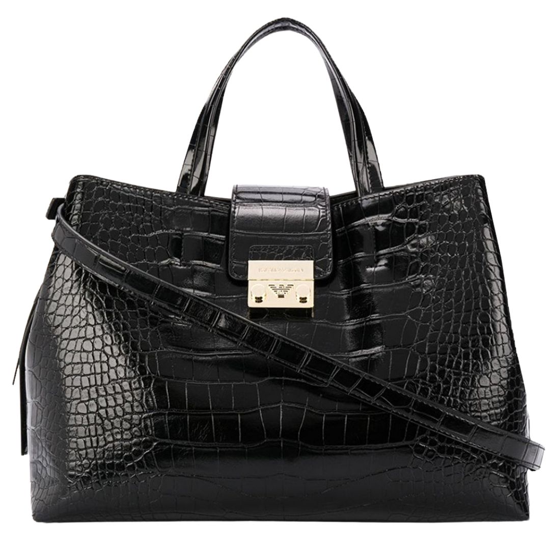 Emporio Armani Black Top Handle Bag