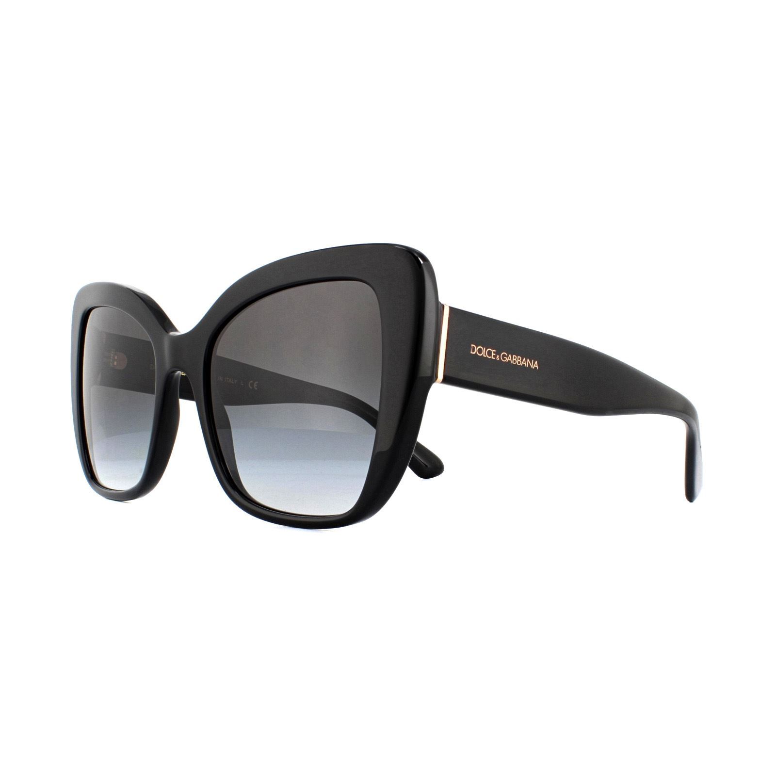 Dolce & Gabbana Sunglasses DG4348 501/8G Black Grey Gradient