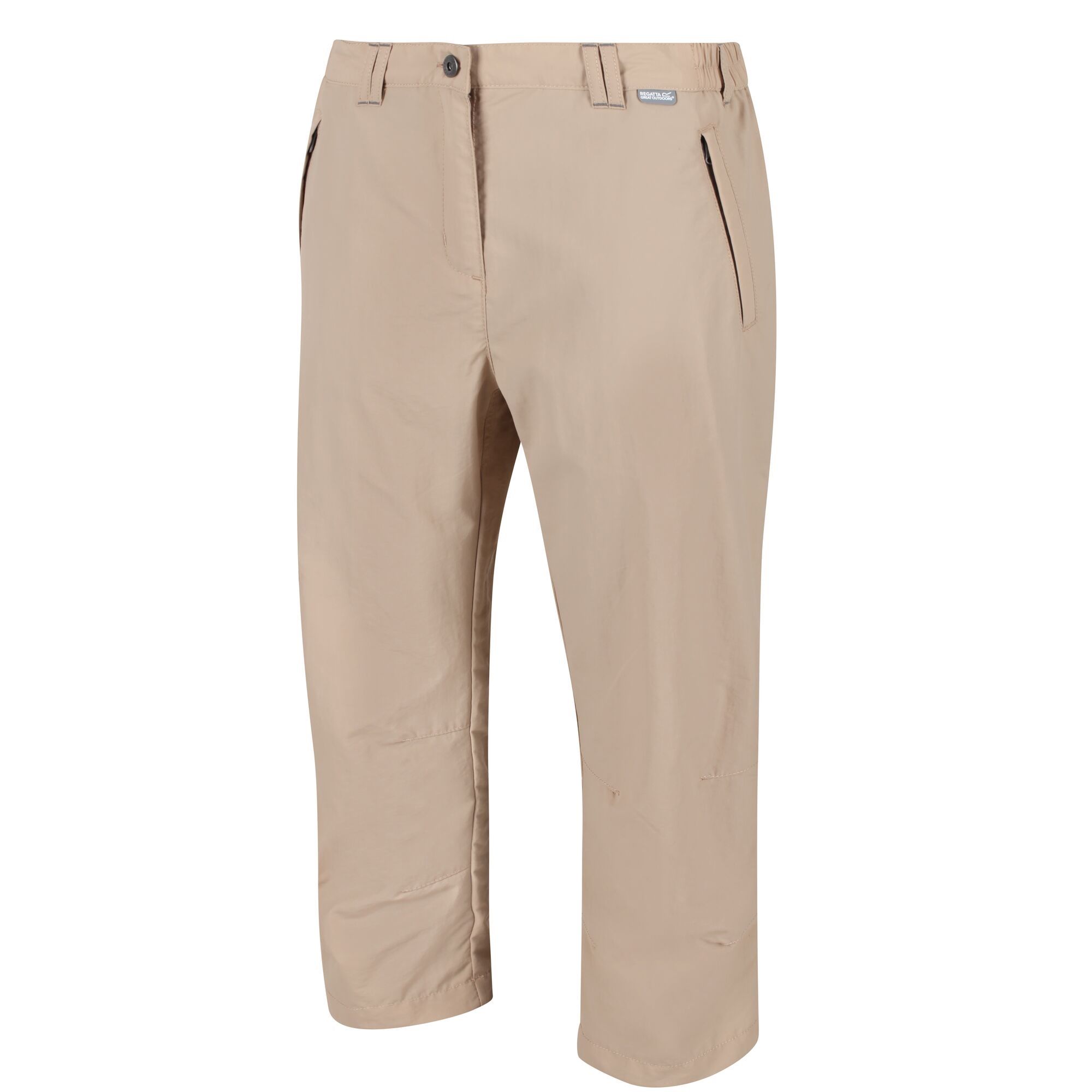Material: 100% lightweight polyamide fabric. Durable water repellent finish. UV protection (UPF) of 40+. Quick drying. Crease resistant. Part elasticated waist. Multi pocketed. Drawcord at leg hems.