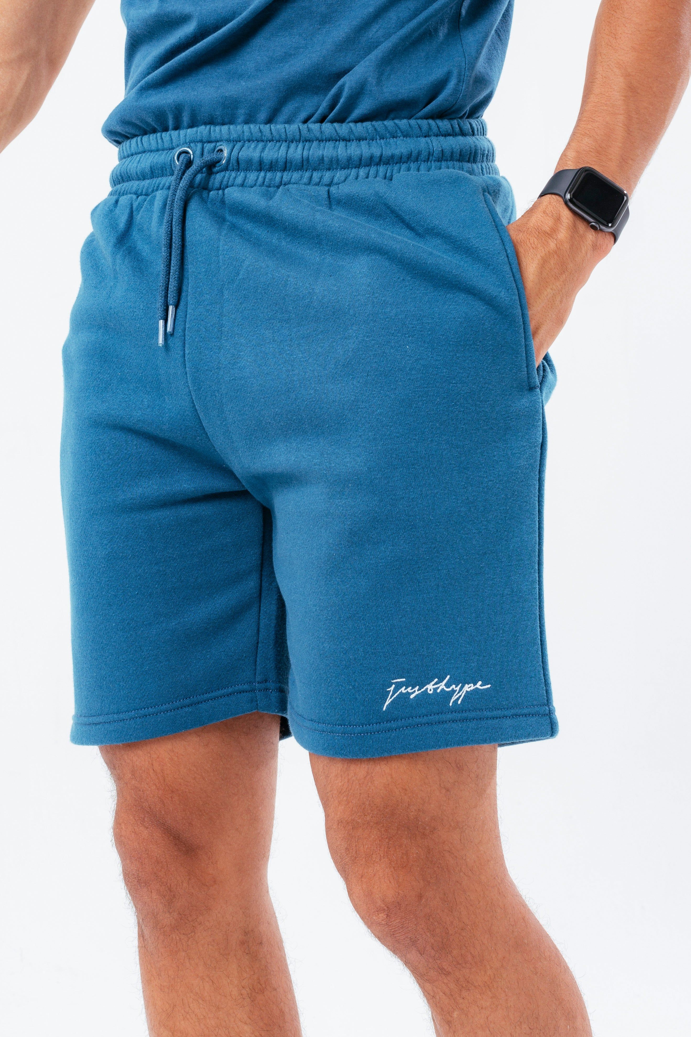 The HYPE. Men's Shorts are designed in a soft touch fabric base for the ultimate comfort. With drawstring pullers and an elasticated waistband finished with branded eyelets. The Model wears a size M. Machine washable.