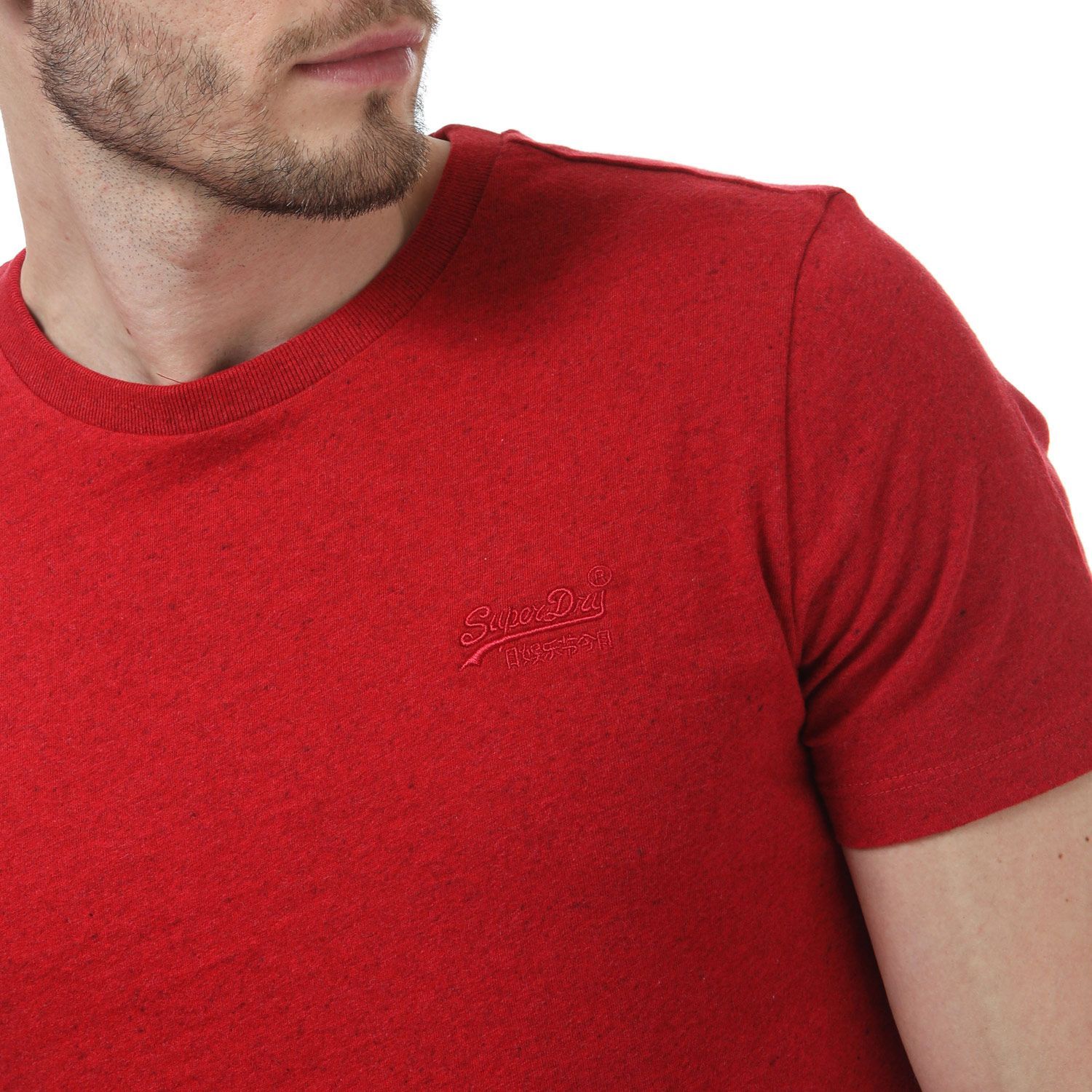 Superdry geborduurd Vintage T-shirt voor heren, rood