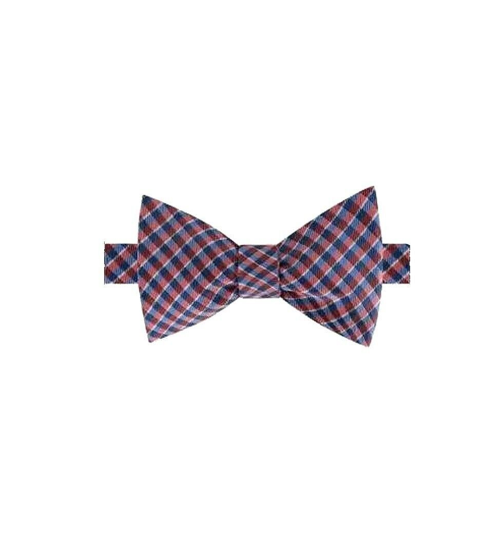 Color: Reds Size: One Size Pattern: Plaids & Checks Type: Bow Tie Width: Skinny (Material: Silk