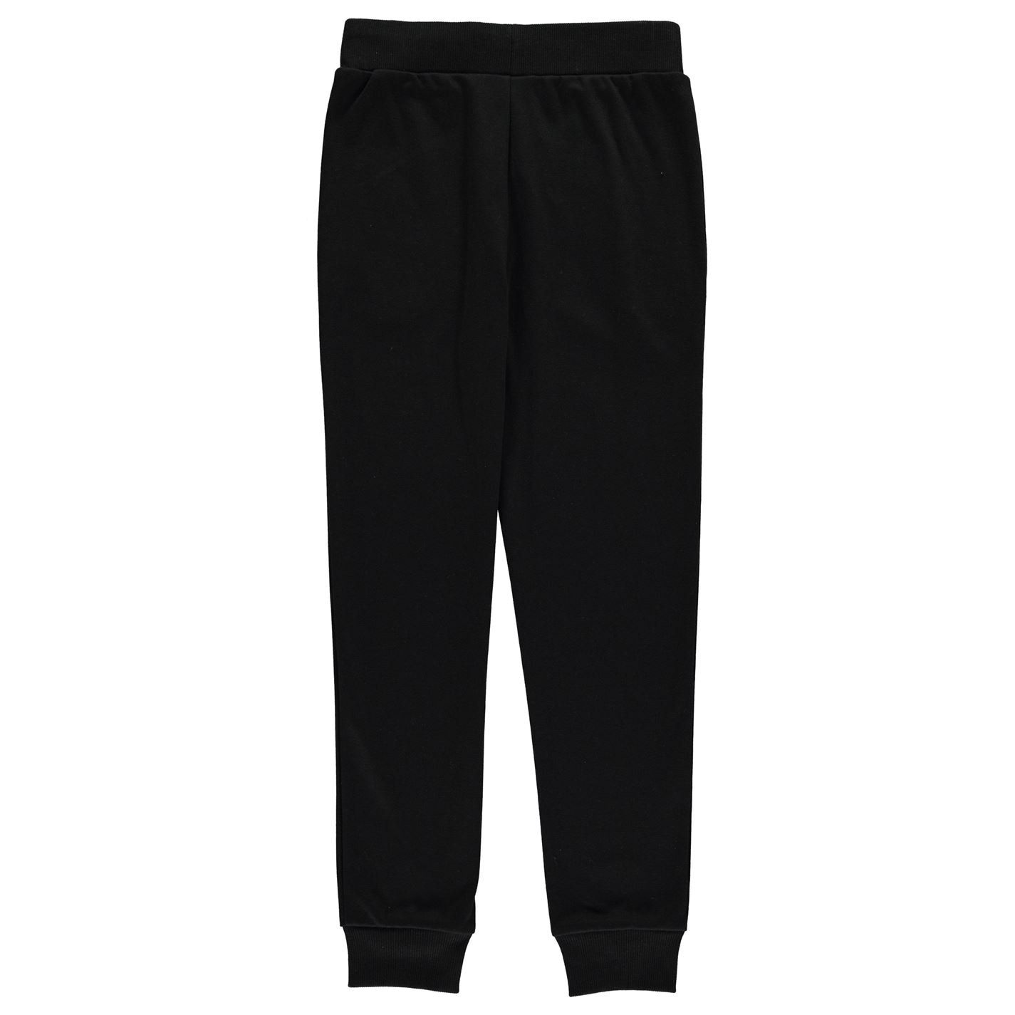 Lonsdale Girls Jogging Bottoms Soft Elasticated Waistband Ribbed Ankle ...